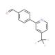 4-[4-(Trifluoromethyl)-2-pyridinyl]-benzenecarbaldehyde (CAS 952182-74-0) - chemical structure image