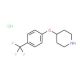 4-[4-(Trifluoromethyl)phenoxy]piperidine hydrochloride (CAS 287952-09-4) - chemical structure image