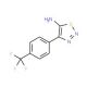 4-[4-(Trifluoromethyl)phenyl]-1,2,3-thiadiazol-5-amine (CAS 423769-76-0) - chemical structure image