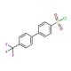 (4-[4-(Trifluoromethyl)phenyl]phenyl)sulfonylchloride (CAS 524046-23-9) - chemical structure image