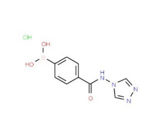 4-(4H-1,2,4-Triazol-4-ylcarbamoyl)benzeneboronic acid hydrochloride (CAS 850568-29-5) - chemical structure image