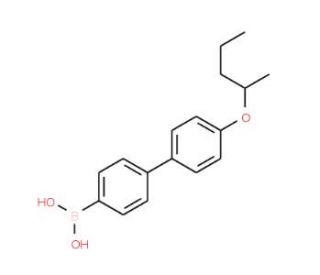 4-(4&prime;-(2-Pentyloxy)phenyl)phenylboronic acid (CAS 1072951-79-1) - chemical structure image