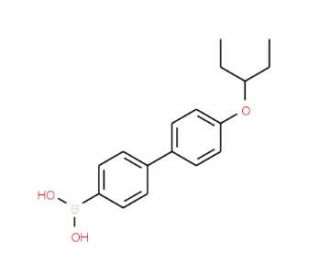 4-[4&prime;-(3-Pentyloxy)phenyl]phenylboronic acid (CAS 1072944-31-0) - chemical structure image