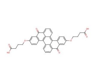 4,4&prime;-[(8,16-Dihydro-8,16-dioxodibenzo[a,j]perylene-2,10-diyl)dioxy]dibutyric acid (CAS 243670-14-6) - chemical structure imag