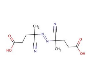 4,4&prime;-Azobis(4-cyanovaleric acid) (CAS 2638-94-0) - chemical structure image