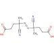 4,4′-Azobis(4-cyanovaleric acid) (CAS 2638-94-0) - chemical structure image