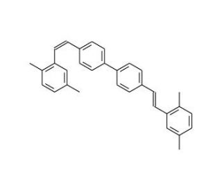 4,4&prime;-Bis(2,5-dimethylstyryl)biphenyl (CAS 72814-85-8) - chemical structure image