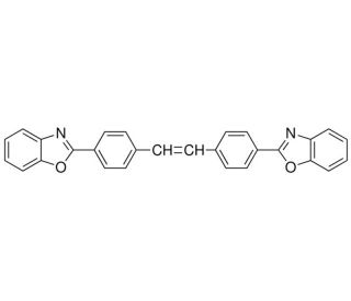 4,4&prime;-Bis(2-benzoxazolyl)stilbene (CAS 1533-45-5) - chemical structure image