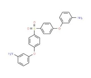 4,4&prime;-Bis(3-aminophenoxy)diphenyl sulfone (CAS 30203-11-3) - chemical structure image