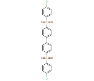 4,4&prime;-Bis[(4-chlorophenyl)sulfonyl]-1,1&prime;-biphenyl (CAS 22287-56-5) - chemical structure image