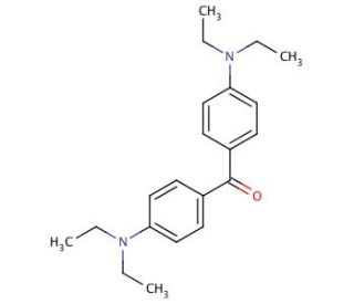 4,4&prime;-Bis(diethylamino)benzophenone (CAS 90-93-7) - chemical structure image