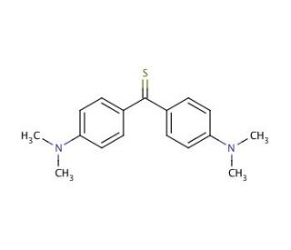 4,4′-Bis(dimethylamino)thiobenzophenone (CAS 1226-46-6) - chemical structure image
