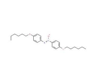 4,4&prime;-Bis(n-hexyloxy)azoxybenzene (CAS 2587-42-0) - chemical structure image