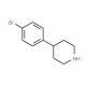 4-(4′-Bromophenyl)piperidine (CAS 80980-89-8) - chemical structure image