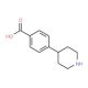 4-(4′-Carboxyphenyl)piperidine (CAS 196204-01-0) - chemical structure image