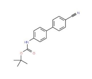 4-(4&prime;-Cyanophenyl)-1-N-Boc-aniline (CAS 672309-99-8) - chemical structure image