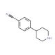 4-(4′-Cyanophenyl)piperidine (CAS 149554-06-3) - chemical structure image
