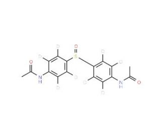 4,4&prime;-Di-N-acetylamino-diphenylsulfoxide-d8 (CAS 557794-36-2) - chemical structure image