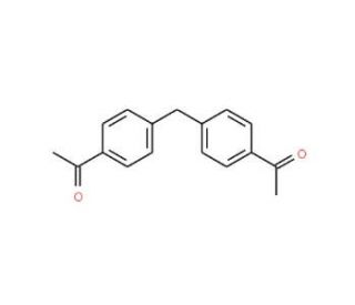 4,4&prime;-Diacetyldiphenylmethane (CAS 790-82-9) - chemical structure image