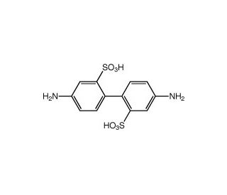 4,4&prime;-Diaminobiphenyl-2,2&prime;-disulfonic acid hydrate (CAS 117-61-3) - chemical structure image