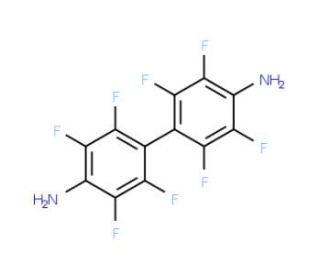 4,4&prime;-Diaminooctafluorobiphenyl (CAS 1038-66-0) - chemical structure image
