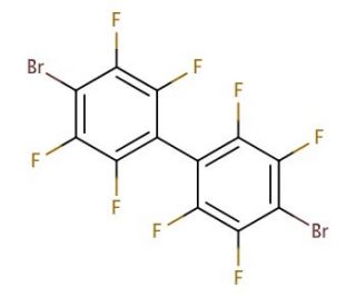 4,4&prime;-Dibromooctafluorobiphenyl (CAS 10386-84-2) - chemical structure image
