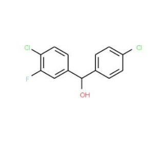 4,4&prime;-Dichloro-3-fluorobenzhydrol - chemical structure image