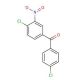 4,4′-Dichloro-3-nitrobenzophenone (CAS 31431-17-1) - chemical structure image
