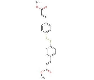 (4,4&prime;-Dicinnamoyldisulfide)dimethyl Ester (CAS 94549-87-8) - chemical structure image