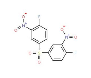 4,4&prime;-Difluoro-3,3&prime;-dinitrodiphenylsulphone (CAS 312-30-1) - chemical structure image