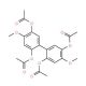 4,4′-Dimethoxy-2,2′5,5′-tetraacetoxybiphenyl (CAS 7461-72-5) - chemical structure image