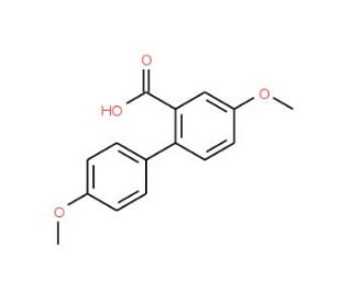 4,4&prime;-Dimethoxy-biphenyl-2-carboxylic acid - chemical structure image
