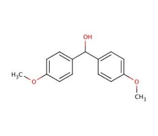 4,4&prime;-Dimethoxybenzhydrol (CAS 728-87-0) - chemical structure image