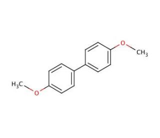 4,4&prime;-Dimethoxybiphenyl (CAS 2132-80-1) - chemical structure image