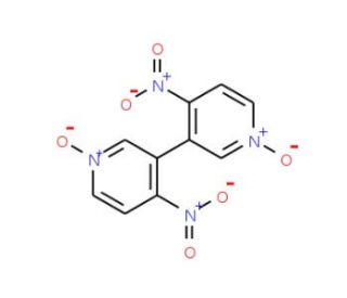 4,4&prime;-Dinitro-2,2&prime;-bipyridine-N,N&prime;-dioxide (CAS 51595-55-2) - chemical structure image