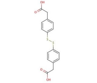 4,4&prime;-Dithiobisphenylacetic Acid (CAS 5325-76-8) - chemical structure image