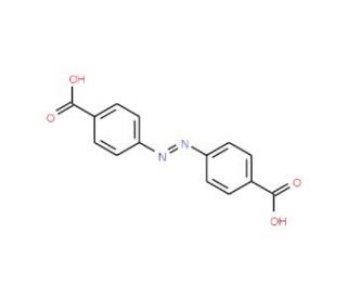 4,4&prime;-(E)-diazene-1,2-diyldibenzoic acid - chemical structure image