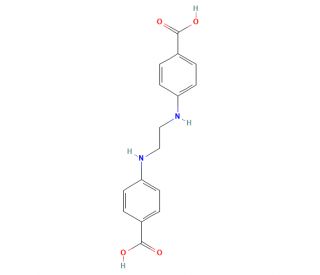 4,4&prime;-(Ethylenediimino)dibenzoic Acid - chemical structure image