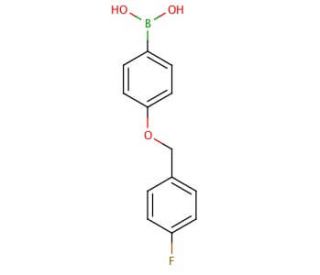 4-(4&prime;-Fluorobenzyloxy)phenylboronic acid (CAS 871125-82-5) - chemical structure image