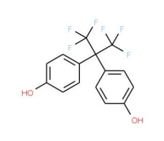 4,4&prime;-(Hexafluoroisopropylidene)diphenol (CAS 1478-61-1) - chemical structure image