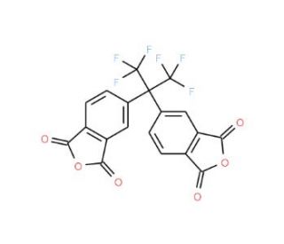 4,4&prime;-(Hexafluoroisopropylidene)diphthalic anhydride (CAS 1107-00-2) - chemical structure image