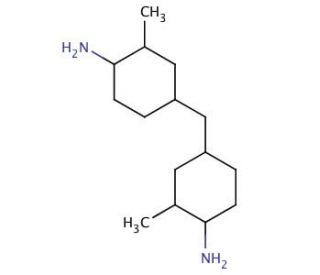4,4&prime;-Methylenebis(2-methylcyclohexylamine), mixture of isomers (CAS 6864-37-5) - chemical structure image
