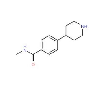 4-(4&prime;-N-Methylbenzamide)piperidine (CAS 161610-09-9) - chemical structure image