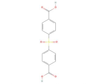 4,4&prime;-Sulfonylbis-benzoic acid (CAS 2449-35-6) - chemical structure image