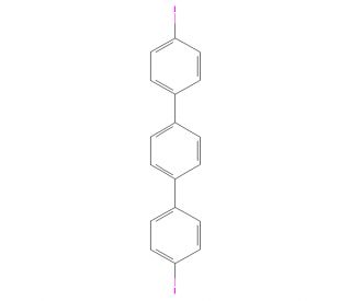4,4&prime;&prime;-Diiodo-p-terphenyl (CAS 19053-14-6) - chemical structure image