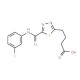 4-(5-{[(3-Fluorophenyl)amino]carbonyl}-1,3,4-thiadiazol-2-yl)butanoic acid - chemical structure image