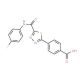 4-(5-{[(4-Fluorophenyl)amino]carbonyl}-1,3,4-thiadiazol-2-yl)benzoic acid - chemical structure image
