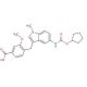 4-[[5-[[(Cyclopentyloxy)carbonyl]amino]-1-methyl-1H-indol-3-yl]methyl]-3-methoxybenzoic Acid (CAS 107754-20-1) - chemical str