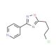4-[5-(3-chloropropyl)-1,2,4-oxadiazol-3-yl]pyridine - chemical structure image