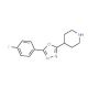 4-[5-(4-Fluorophenyl)-1,3,4-oxadiazol-2-yl]-piperidine (CAS 493024-40-1) - chemical structure image